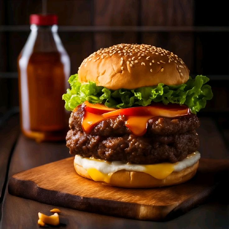 Double Beef Burger + Fries